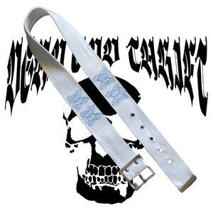 White and Blue Men's Belt